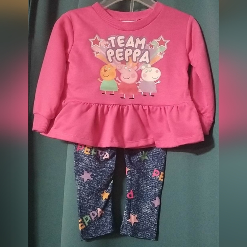 Peppa Pig Pant set. 100% Polyester.